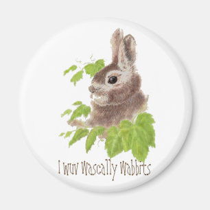 Lustigt att jag var vaskig, kanin, Bunny Magnet