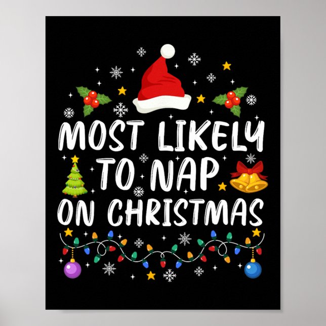 Lustigt att klappa på julfamiljen Julafton Poster (Framsidan)