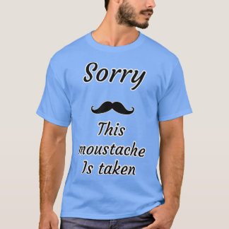 Lustigt att mustaschen tas t shirt