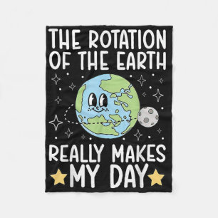 Lustigt att rotera Verkligen.Earth gör My.da Fleecefilt