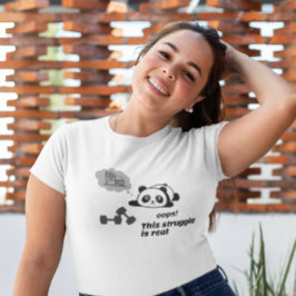 Lustigt att säga att kampen är verklig t shirt