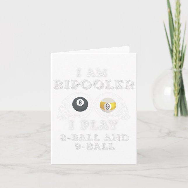 Lustigt att säga Bipooler Spela 8-boll och 9-boll  Kort (Framsida)