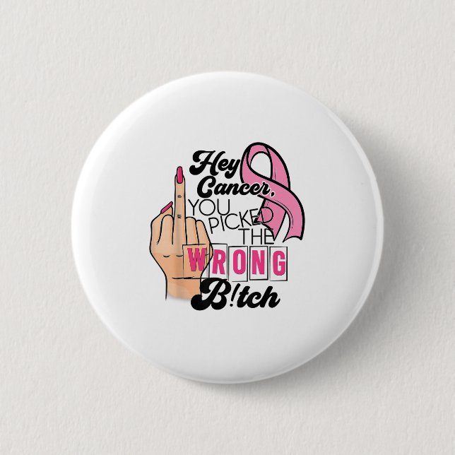 Lustigt att säga "Cancer" att du sa fel Knapp (Framsida)