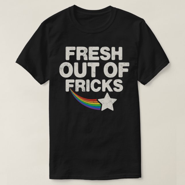 Lustigt att säga färsk ur pullover t shirt (Design framsida)