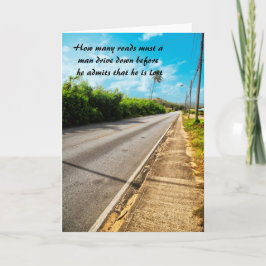 Lustigt att säga Manliga förare Hur många vägar? Kort