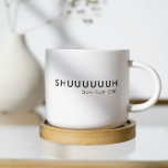 Lustigt att säga Modern Friend Birthday-citat Två-Tonad Mugg<br><div class="desc">Börja på morgonen med en dos humor och koffein med den här fina "Shuuuh Duh Fuh Kopp"-kaffet Mugg! Mugg har en djärv och minimalistisk svartvit design och levererar perfektens sassy-meddelande för dessa kaffekonversationer - eller brist på sådana. Vare sig du är på kontoret eller hemma är det ett fräckt sätt...</div>