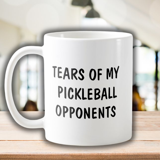 Lustigt att säga Pickleball-motståndare Modern Typ Kaffemugg (Skapare uppladdad)