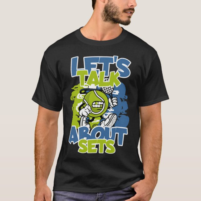 Lustigt att säga tennis ankle brytare tränare t shirt (Framsida)