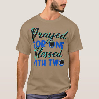 Lustigt att säga välsignat med Twillingar Gravid C T Shirt