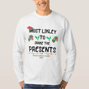 Lustigt att skaka Presenter Julafton 2023 T Shirt