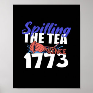 Lustigt att spränga tean sedan 1773 Patriotic USA Poster