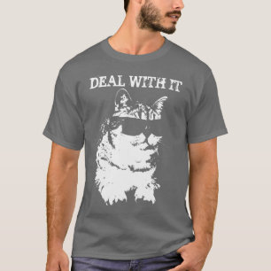 Lustigt att ta hand om det Katt med solglasögon t- Tee Shirt