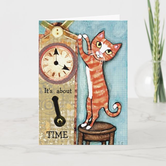 Lustigt att tänka på ditt gratulationskort - Anpas Kort (Framsida)