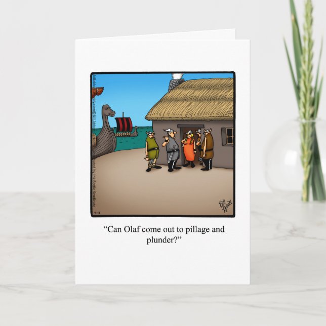 Lustigt att tänka på ditt hälsningskort Humor Kort (Framsida)