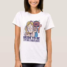 Lustigt att vara allt står under kontrollgåva t shirt