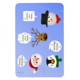 Lustigt att vi önskar dig en God jul Magnet