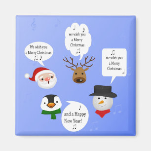 Lustigt att vi önskar dig en God jul Magnet