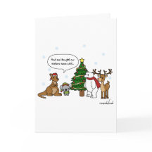 Lustigt att vi trodde vår vinter-Kallets julkort