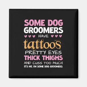Lustigt att vissa Hund har tatueringar Magnet