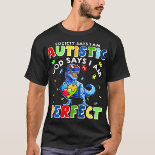 Lustigt Autism citerar: "Society säger att jag är T Shirt