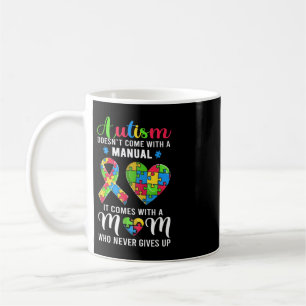Lustigt Autism Mamma Shirt for Women. Den här Cool Kaffemugg