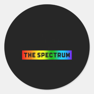 Lustigt Autism-minne... Jag är inte med på spektru Runt Klistermärke