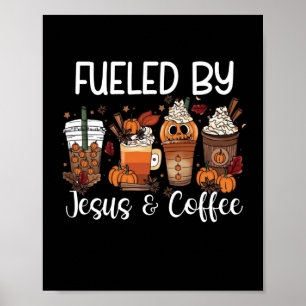 Lustigt av Coffee Jesus Caffeine Älskare tack Poster
