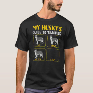 Lustigt av min husky-guide för att utbilda husky m t shirt