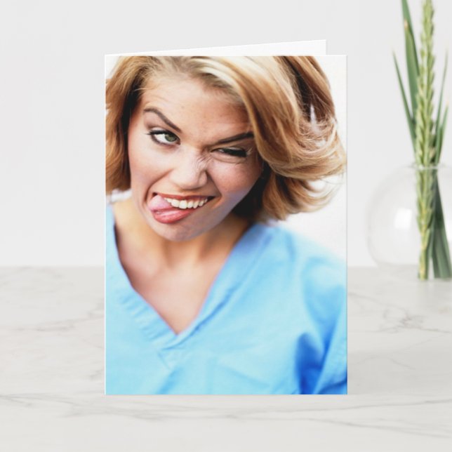 Lustigt av syster Quote - jag ler för... Kort (Framsida)