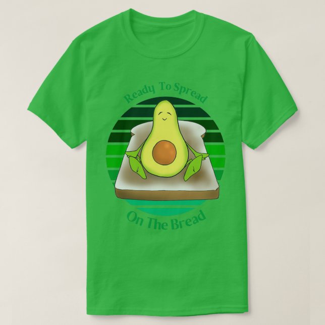 Lustigt Avocado-Redo för att sprida ut på blocket  T Shirt (Design framsida)