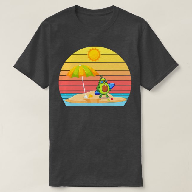 lustigt avokado surfing Avocado Gift-mat T Shirt (Design framsida)