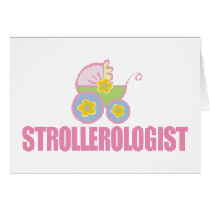 Lustigt Baby Barnvagn Hälsningskort