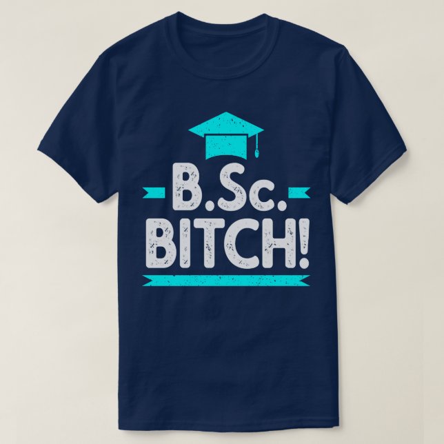 Lustigt Bachelor från Science Studenten T Shirt (Design framsida)