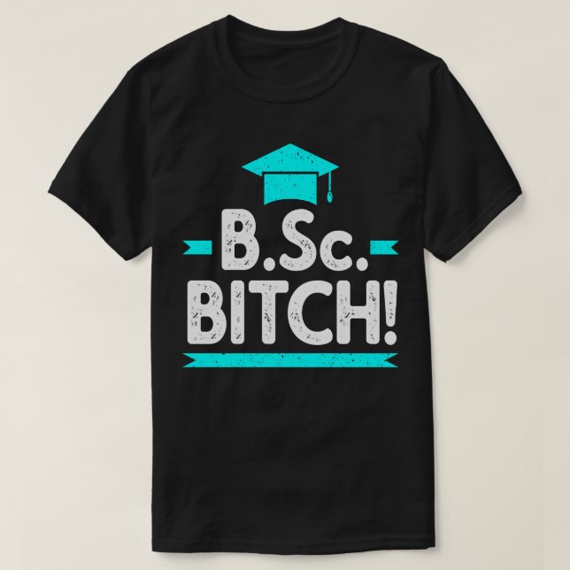 Lustigt Bachelor från Science Studenten T Shirt (Design framsida)