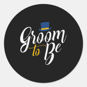 Lustigt Bachelor Party Groom att vara Stag Bröllop Runt Klistermärke
