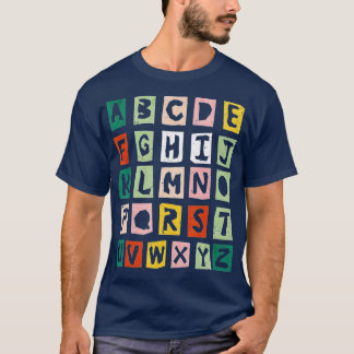 lustigt back to school hi alfabet pre k kindergart t shirt