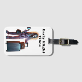 Lustigt bagagemärke bagagebricka