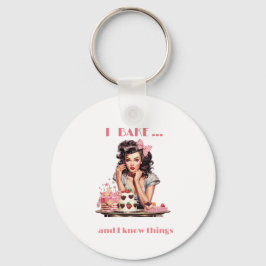 Lustigt bakeri Pin-Up Girl Cakes and Pastries Nyckelring