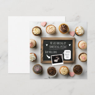 Lustigt Baking Baby-aviseringskort Inbjudningar
