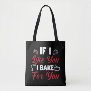 Lustigt Baking Bakery Gift för Baker Pastry Chef Tygkasse