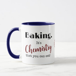 Lustigt Baking it's Chemistry Monogram Mugg