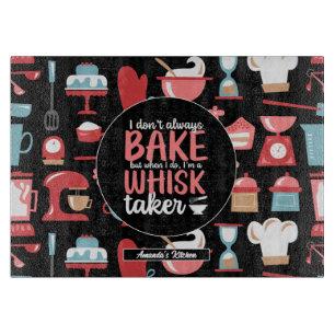 Lustigt Baking Meme Whisk Taker Retro Bakery Mönst
