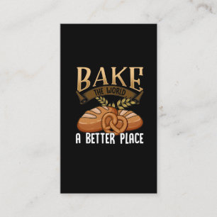 Lustigt Baking Quote Bakery Cake Bread Älskare Visitkort