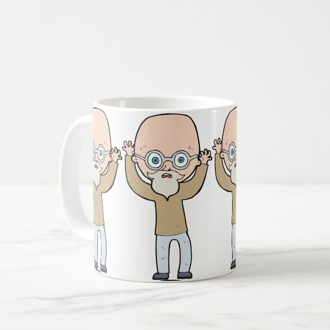 Lustigt bald Man Kaffemugg (Framsida vänster)