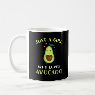 Lustigt bara en flicka som Kärlek Avocado Kaffemugg