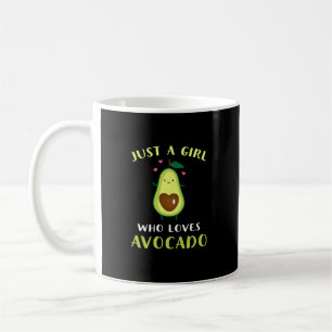 Lustigt bara en flicka som Kärlek Avocado Kaffemugg