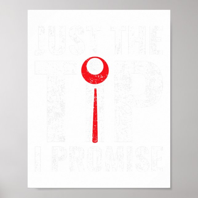 Lustigt, bara tipp I löfte om Bassäng Player Billi Poster (Framsidan)