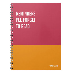 Lustigt bärbar dator, Humous Writing Pad Journal,  Anteckningsbok