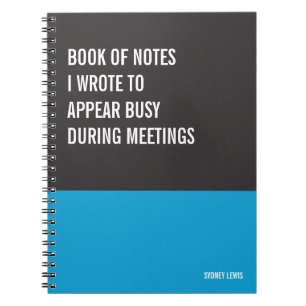 Lustigt bärbar dator, Humous Writing Pad Journal, Anteckningsbok