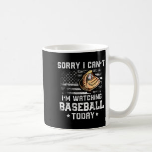 Lustigt Baseball Boys Förlåt att jag inte kan titt Kaffemugg